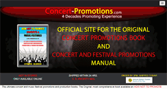 Desktop Screenshot of concert-promotions.com